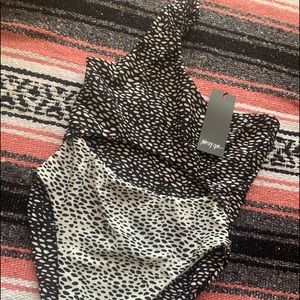 NASTY GAL ONE SHOULDERED SWIMMING SUIT